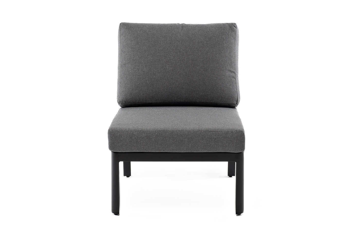 Париж модуль диванный алюминиевый центральный, цвет серый фото 2