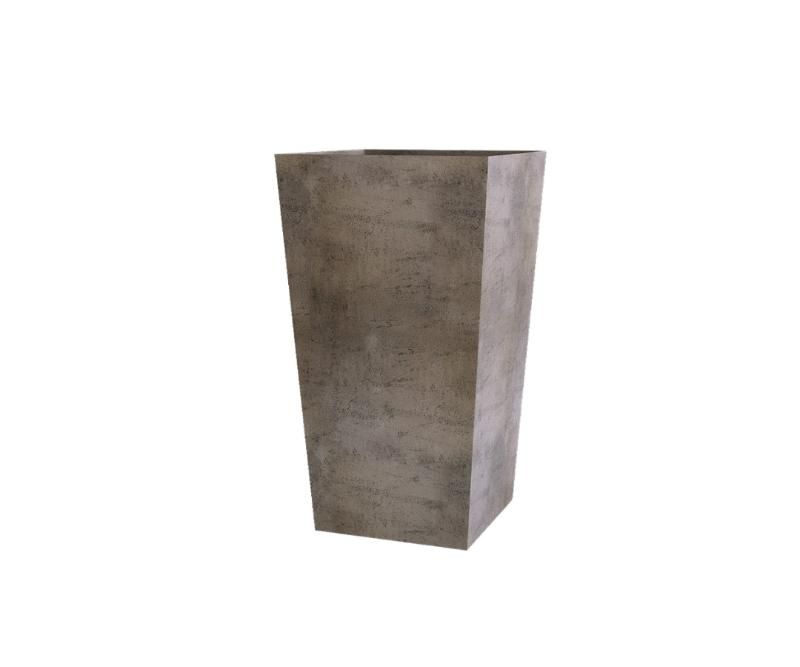 Кашпо Concretika Коник 30x30x50 Смоки грей фото 1