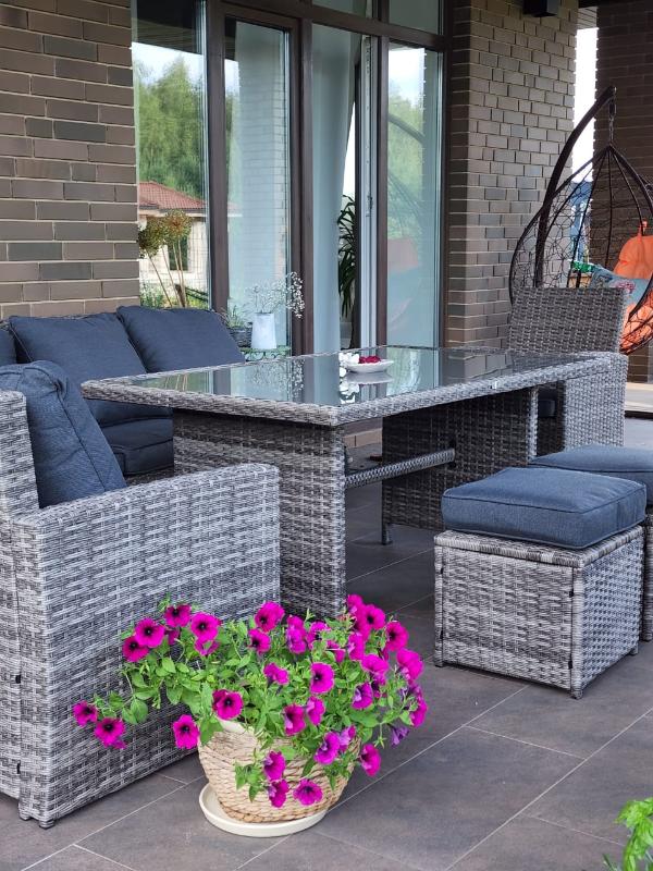 Комплект мебели Zorro Plus Royal Family из искусственного ротанга, цвет серый фото 8