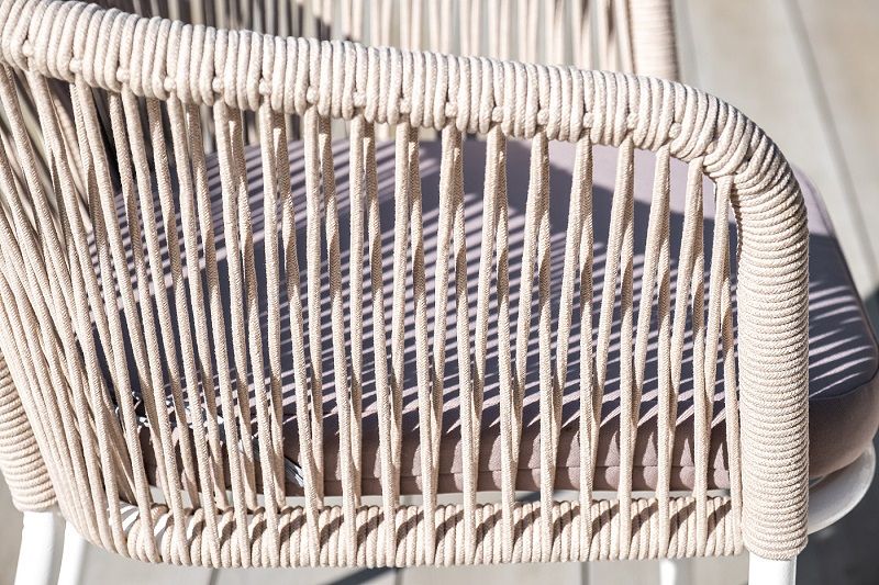 Обеденная группа Диего 4SIS из роупа (веревки), цвет бежевый фото 6