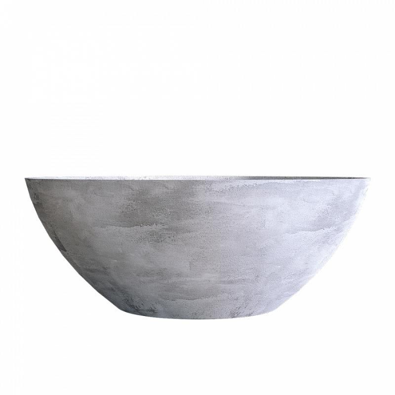 Кашпо Concretika Bansai D79 H30 Конкрит грей лайт фото 1