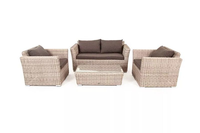 Лаунж-зона Капучино Сингл 4SIS из искусственного ротанга, цвет бежевый фото 2