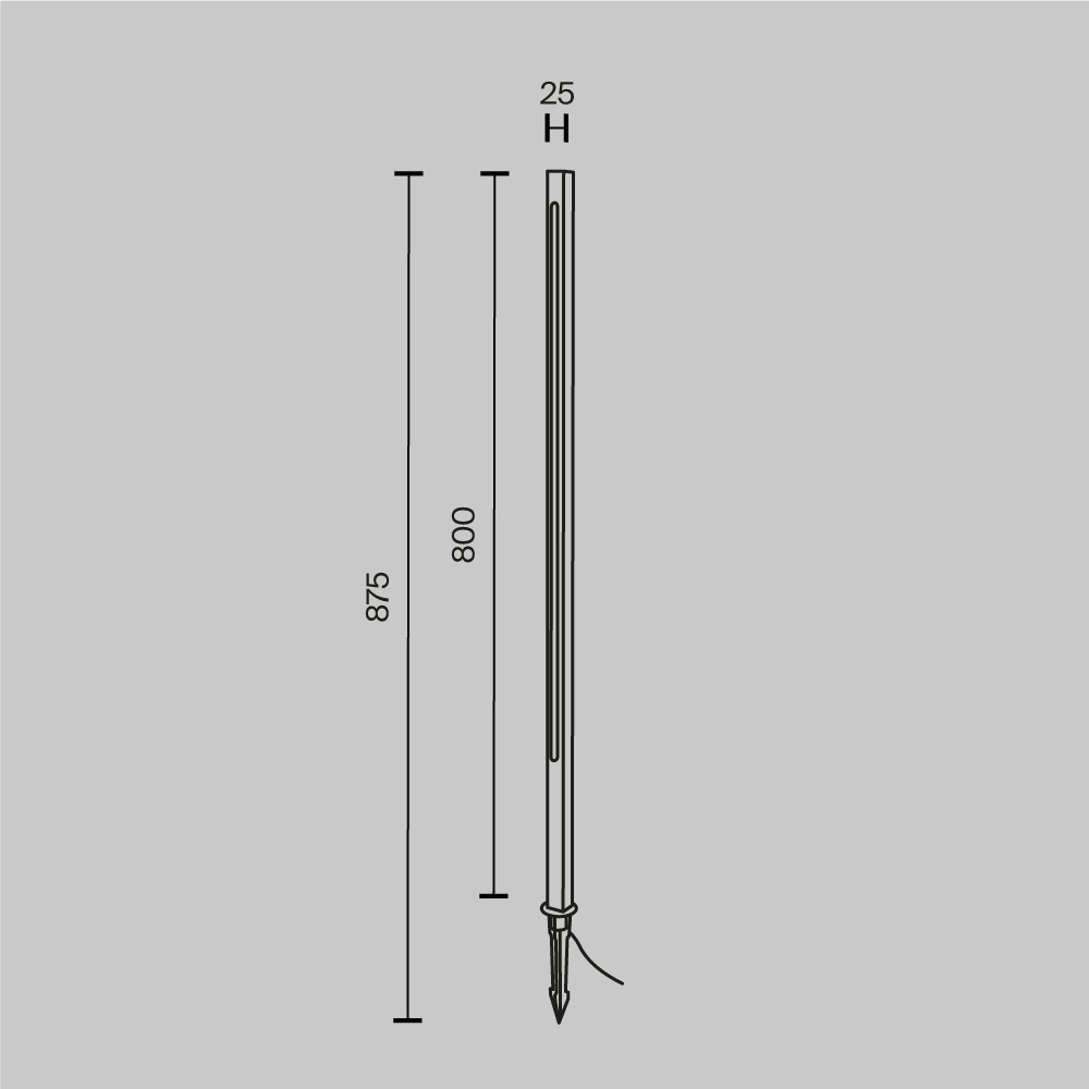 Ландшафтный светильник Pole Maytoni O440FL-L12GF3K цвет Графит фото 6