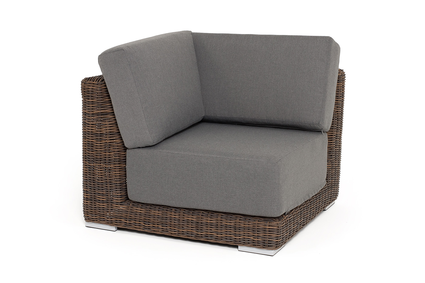 Капри модуль диванный угловой с подушками, цвет коричневый фото 1