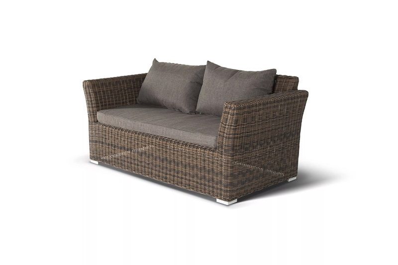 Лаунж-зона Капучино Дабл 4SIS из искусственного ротанга, цвет коричневый фото 5