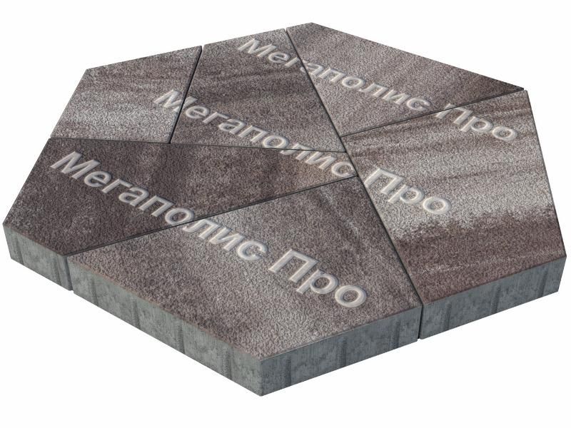 Тротуарная плитка Выбор Оригами Б.4.Фсм.8 80 мм Листопад Гранит Хаски фото 2