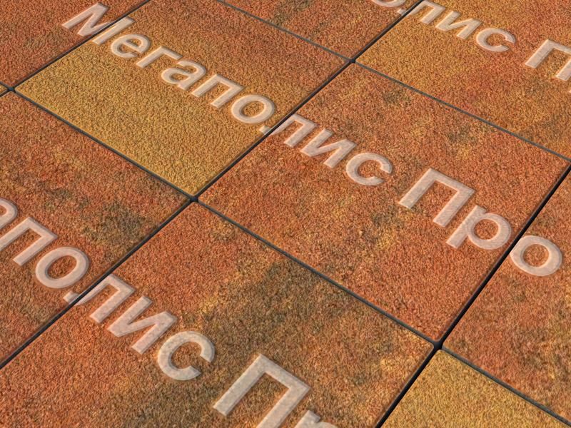 Тротуарные плиты Выбор Квадрат Б.1.К.8 300х300х80 мм Листопад Гранит Арабская ночь фото 2