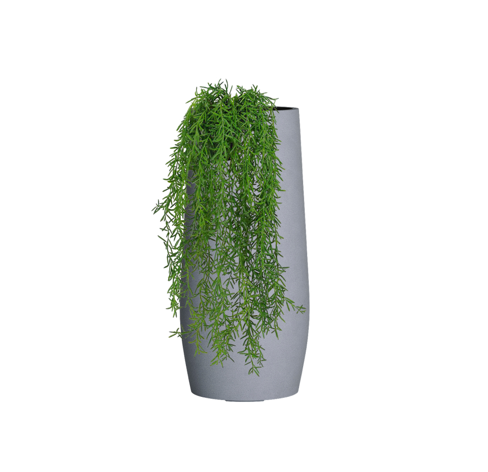 Кашпо TERRAFAKTURA Мода D28x75 Арктик Грей фото 2