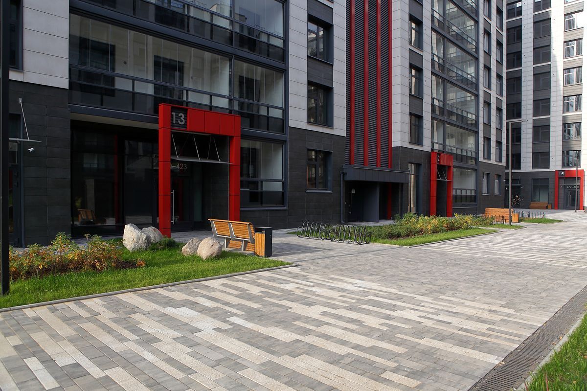 Тротуарная плитка Выбор Паркет мультиформатный Б.9.Псм.8 80 мм Листопад Кварцит фото 4