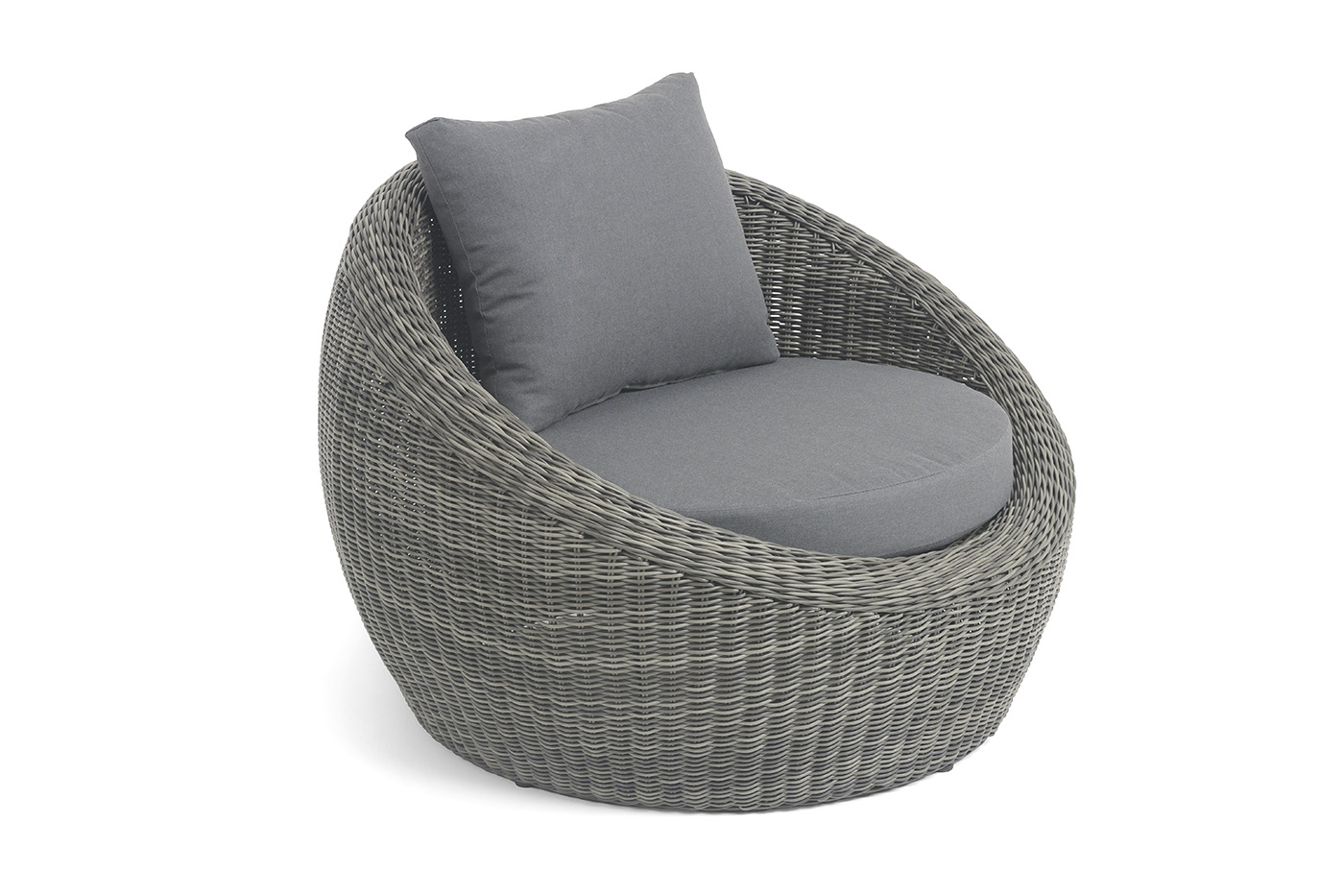 Барселона кресло из искусственного ротанга, цвет графит фото 2