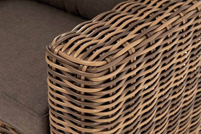 Кресло Палермо 4SIS из искусственного ротанга, цвет соломенный фото 2