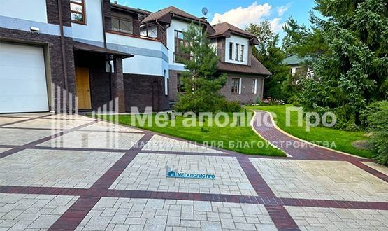 Проект «Пастораль» Тротуарная плитка 342 Механический завод Бавария 60 мм коллекция Гранит цвет Антаро Тротуарная плитка 342 Механический завод Паркет 240х80х60 мм ColorMix Гавана