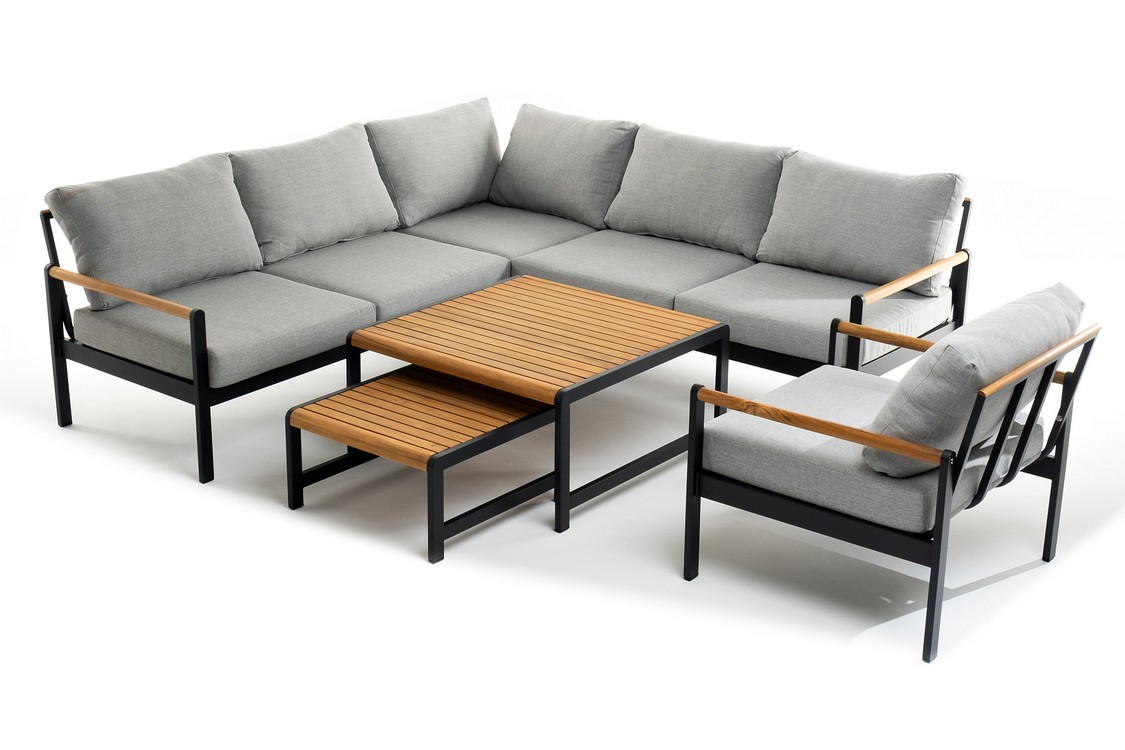 Лаунж зона из алюминия MAYA L темный графит Joygarden фото 3