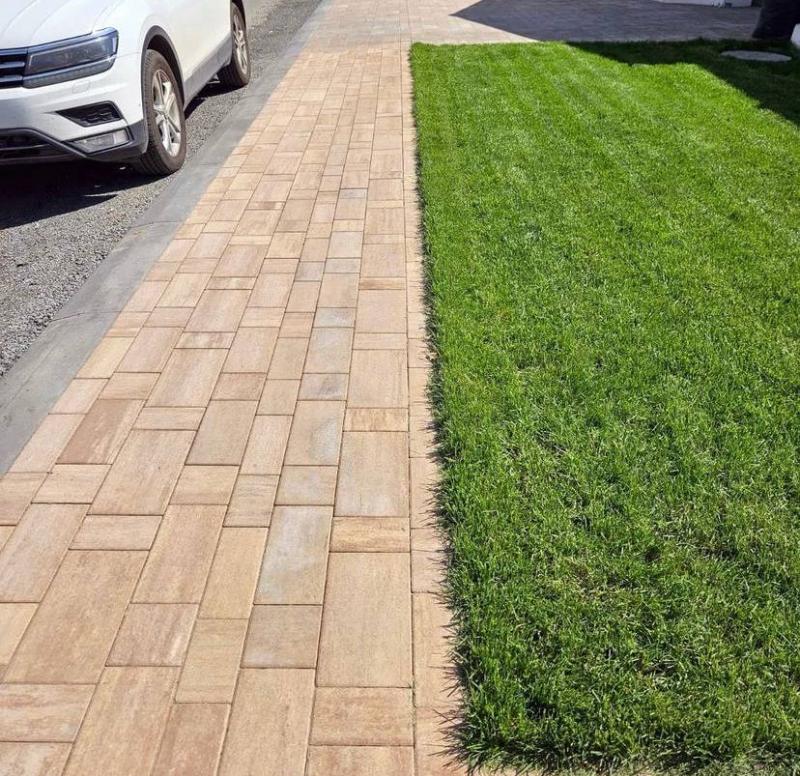 Тротуарная плитка Artstein Инсбрук Тироль 60 мм Color Mix Оливин фото 3