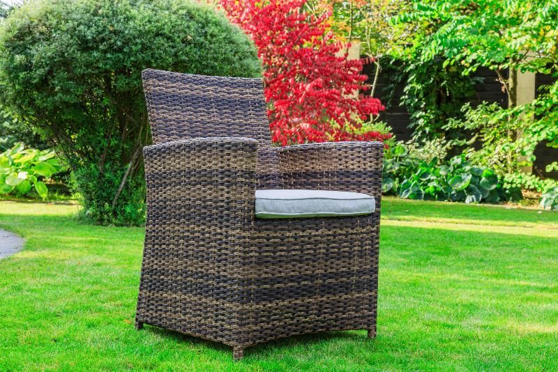 Обеденное кресло Fiona Royal Family из искусственного ротанга, цвет коричневый фото 1