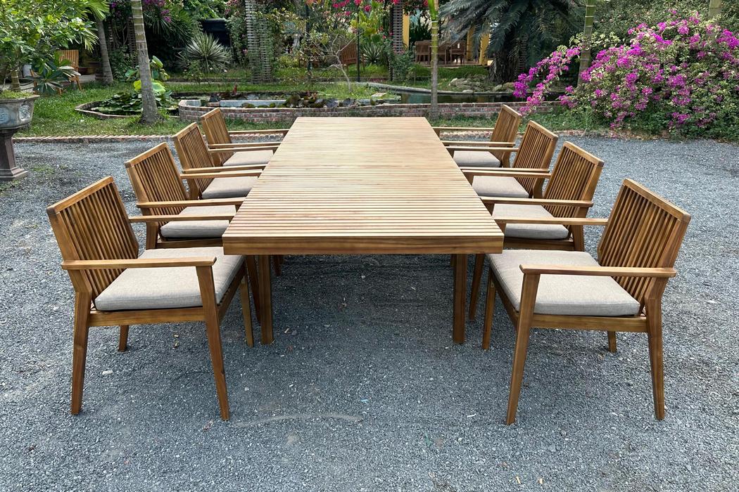 Обеденный стол из акации MONA раздвижной 179/263 см Joygarden фото 8