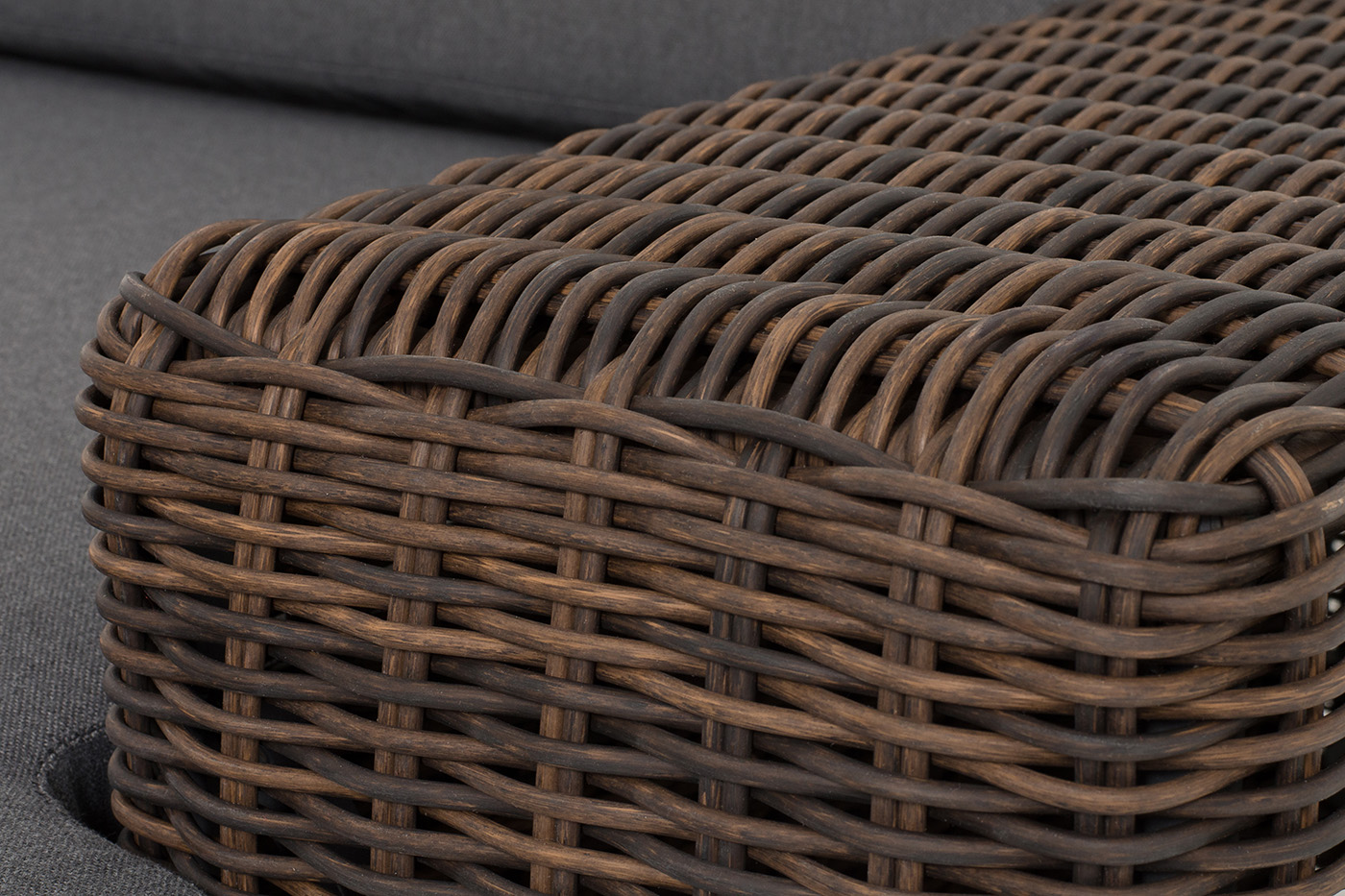 Капри кушетка из искусственного ротанга, цвет коричневый фото 6