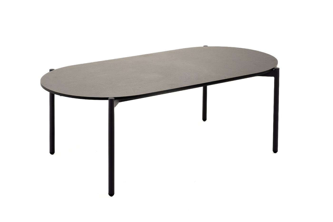 Диего журнальный стол из HPL 120х60 H40, каркас темно-серый (RAL7024), цвет серый гранит фото 1