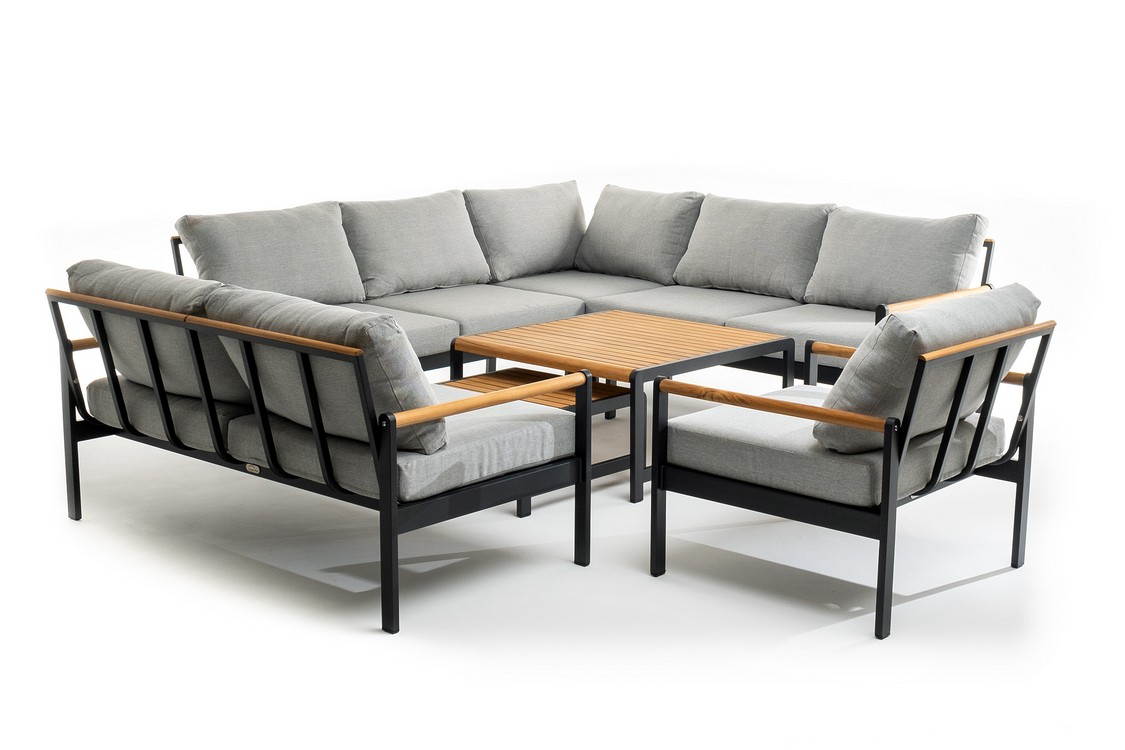 Лаунж зона из алюминия MAYA XL темный графит Joygarden фото 3