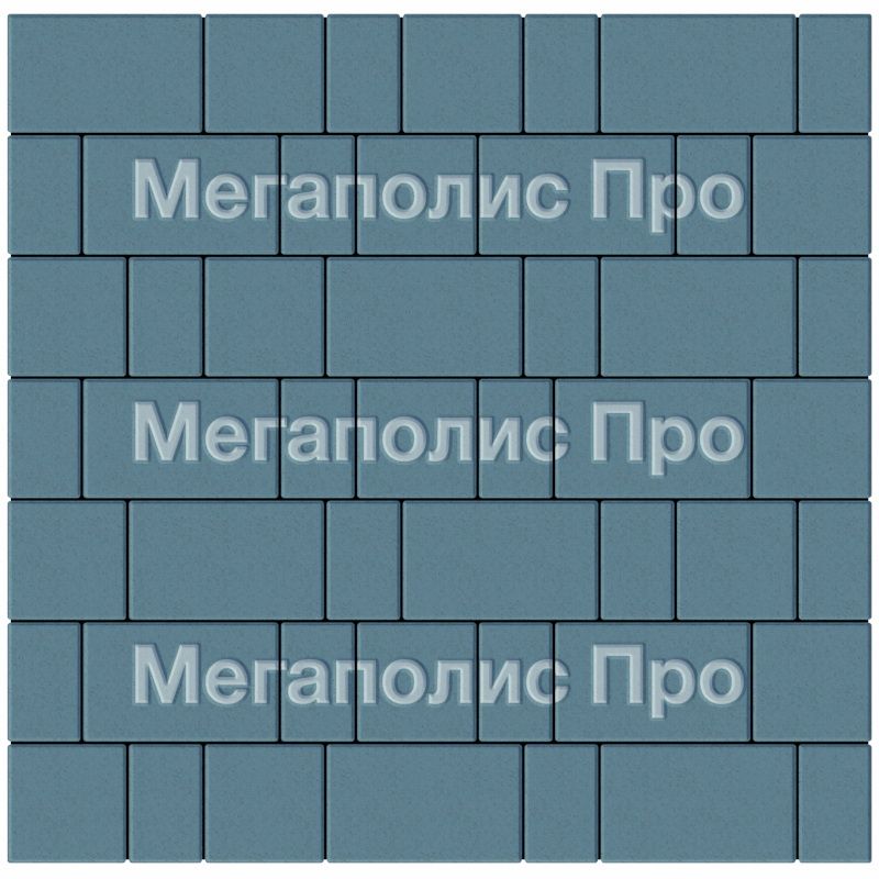 Тротуарная плитка Выбор Старый город А.1.Фсм.4 40 мм. Синий фото 3