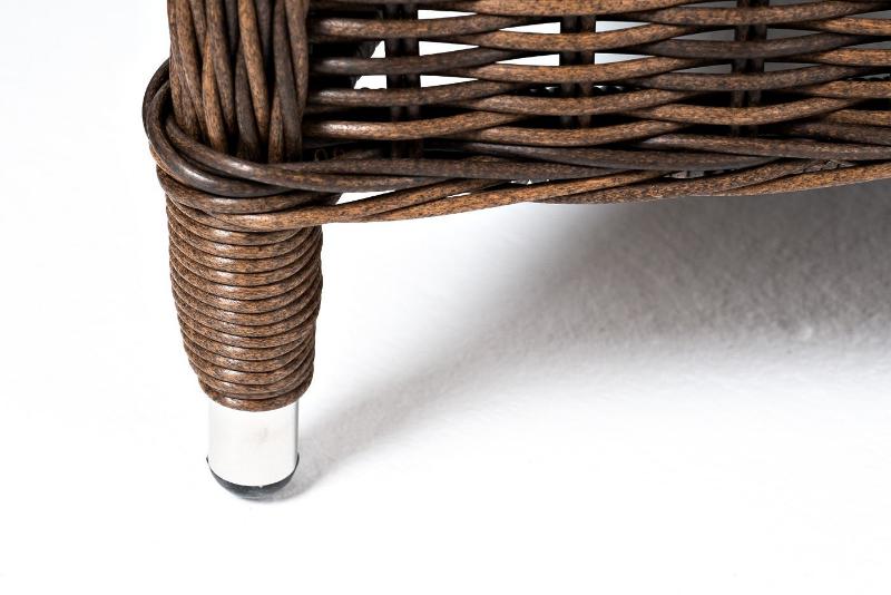 Лаунж-зона Равенна 4SIS из искусственного ротанга, цвет коричневый фото 8