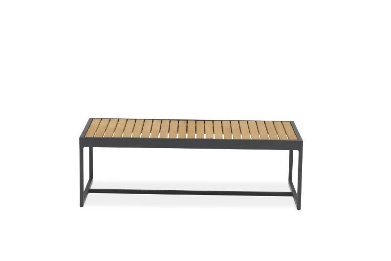 Кофейный стол Amal Brafritid антрацит/натуральный, алюминий/тик фото 3