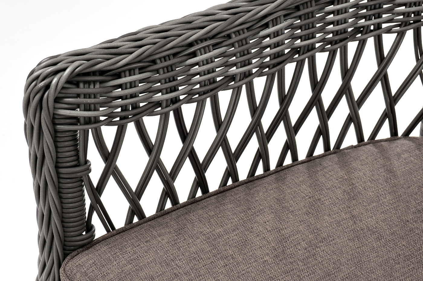 Сицилия плетеный стул из искусственного ротанга, цвет графит фото 7