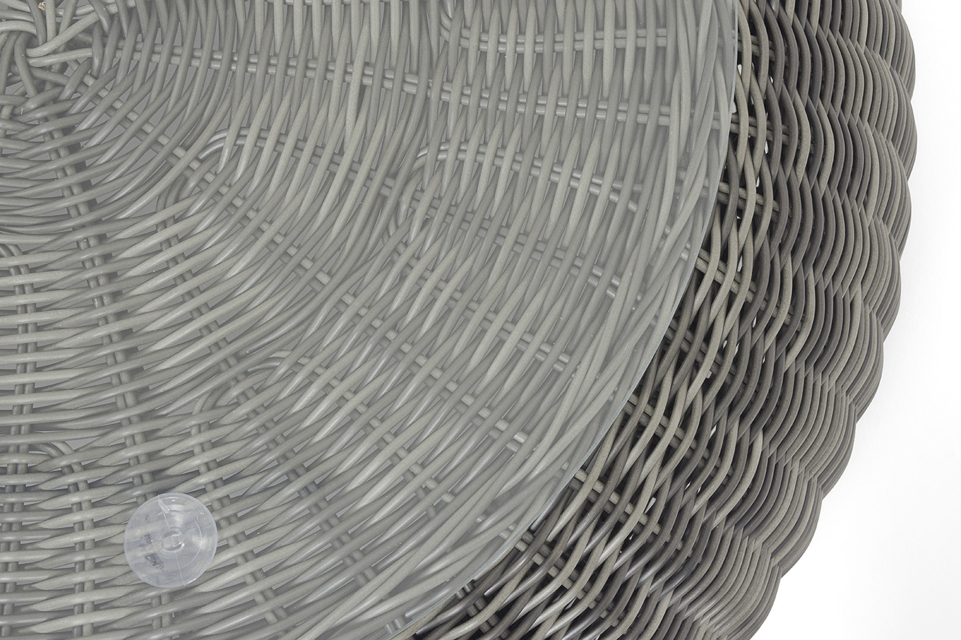 Барселона журнальный столик из искусственного ротанга, цвет графит фото 4