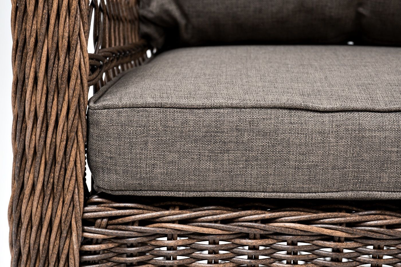 Кресло Гранд Латте 4SIS из искусственного ротанга, цвет коричневый фото 6