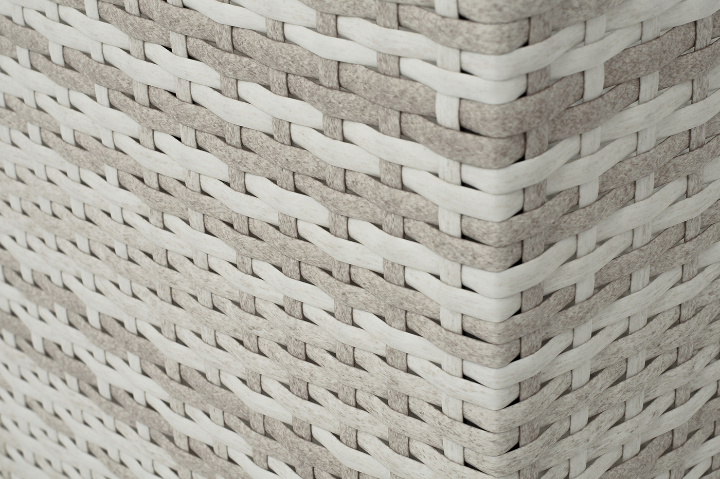 Лунго кашпо для цветов большое плетеное из искусственного ротанга, цвет бежевый фото 4