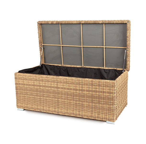 Порту сундук водонепроницаемый из искусственного ротанга, цвет соломенный фото 1