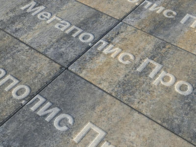 Тротуарная плитка Выбор Прямоугольник Б.5.П.8 600х300х80 мм Искусственный камень Базальт фото 2