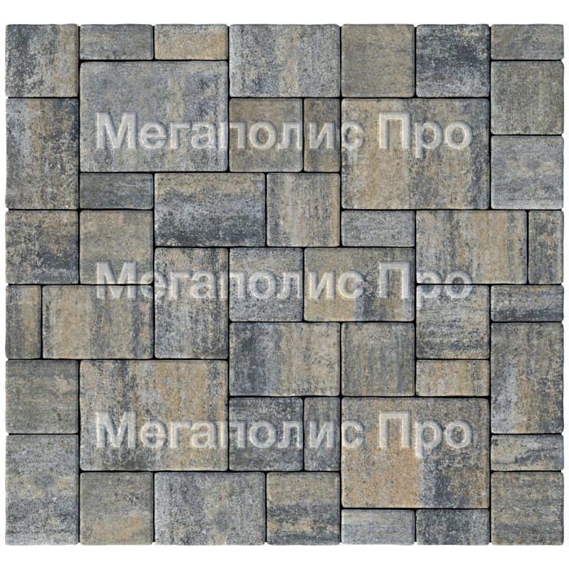 Тротуарная плитка Выбор Мюнхен Б.2. Фсм.6 60 мм Искусственный камень Базальт фото 3