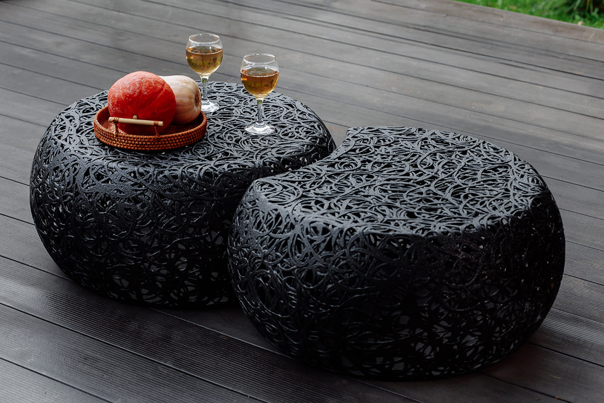 Стол Vitgarden Puzzle Table из базальта, цвет черный фото 1