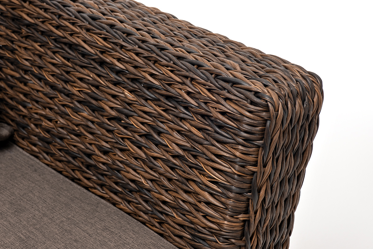 Капучино кресло из искусственного ротанга (гиацинт), цвет коричневый фото 6