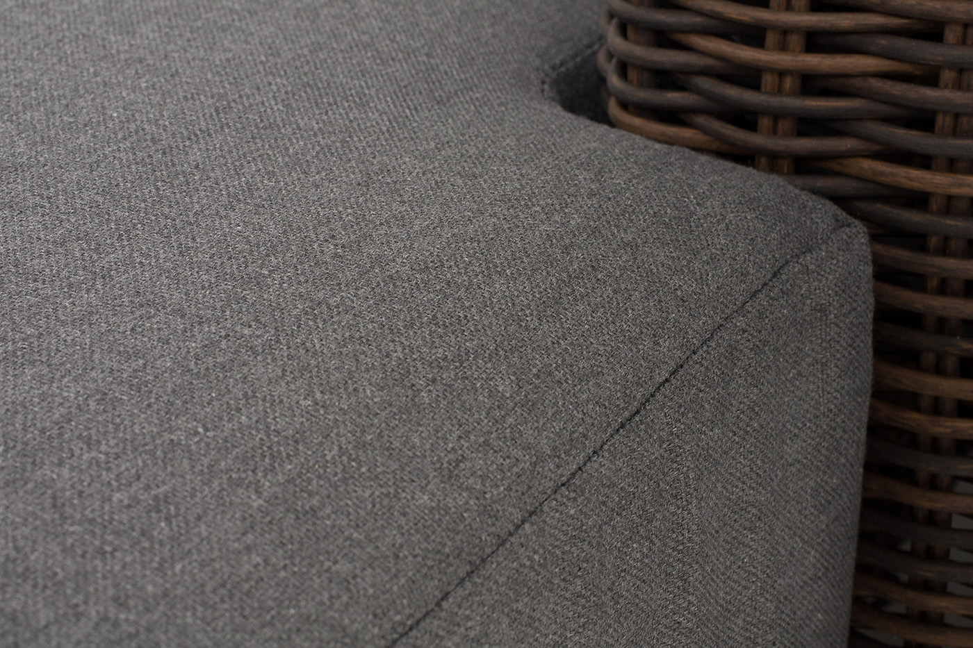 Капри кушетка из искусственного ротанга, цвет коричневый фото 7