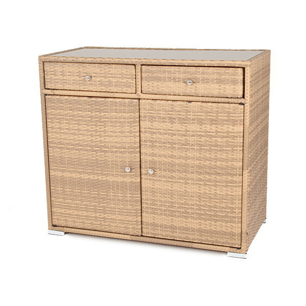 Мальта тумба плетеная из искусственного ротанга, цвет соломенный фото 1