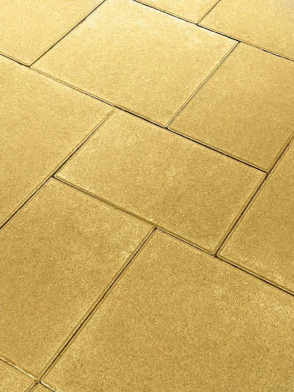 Тротуарная плитка Koldiz Колдиз 3 60 мм Моно Желтый фото 1