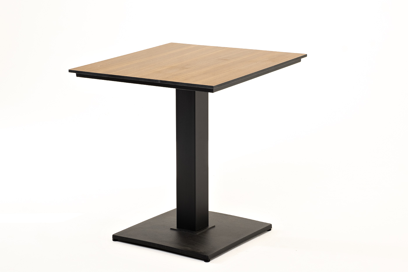Каффе интерьерный стол из HPL квадратный 70х70см, цвет дуб фото 1