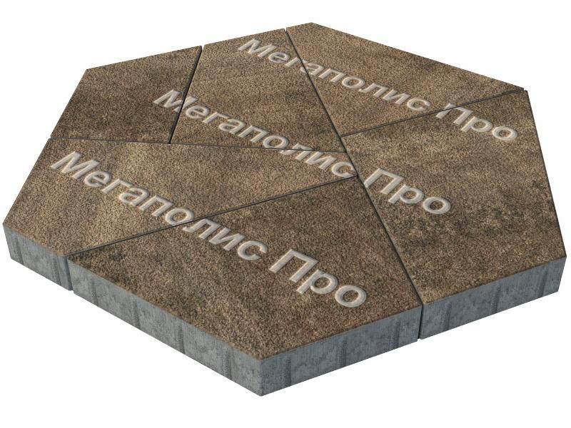 Тротуарная плитка Выбор Оригами Б.4.Фсм.8 80 мм Листопад Гранит Шелковица фото 2