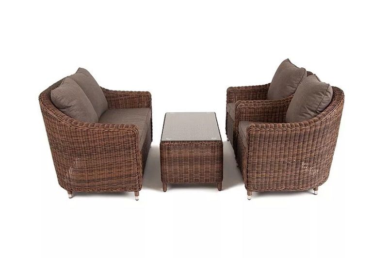 Лаунж-зона Кон Панна 4SIS из искусственного ротанга, цвет коричневый фото 5