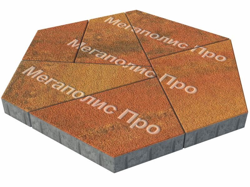 Тротуарная плитка Выбор Оригами Б.4.Фсм.8 80 мм Листопад Гранит Арабская ночь фото 2