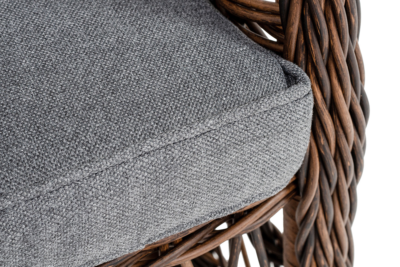 Цесена кресло плетеное из искусственного ротанга, цвет коричневый фото 6