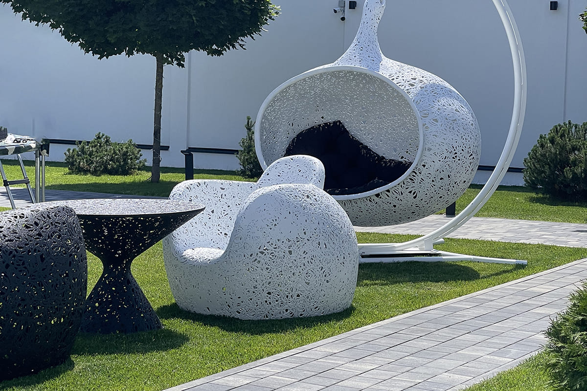 Кресло Vitgarden Stellar Chair Bianco из базальта, цвет белый фото 3