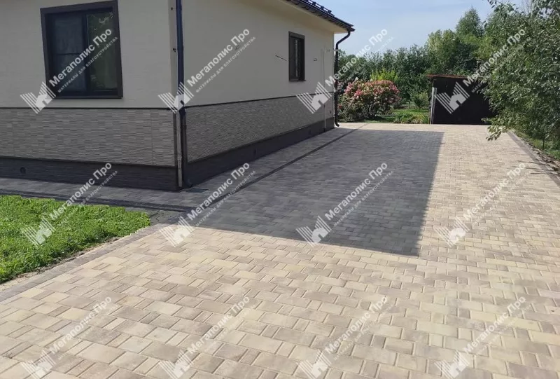 Тротуарная плитка Braer Старый Город Ландхаус 80 мм Степь фото 5