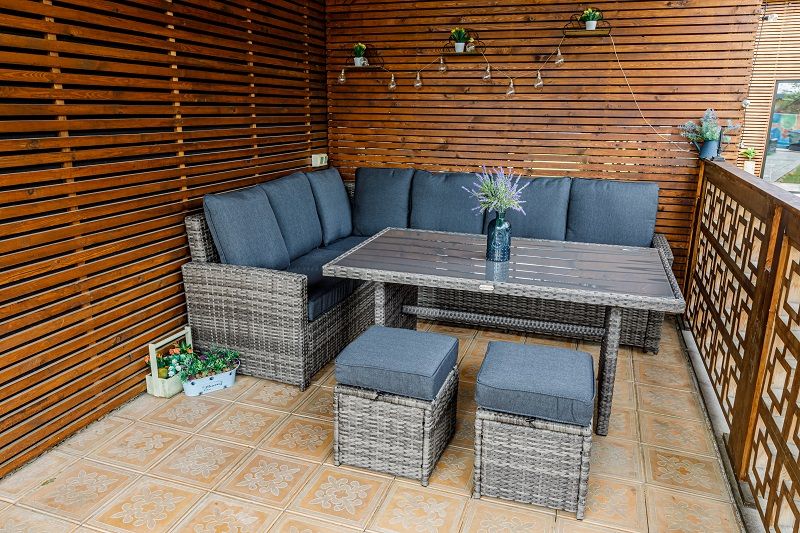 Комплект мебели Zorro Royal Family из искусственного ротанга, цвет серый фото 1