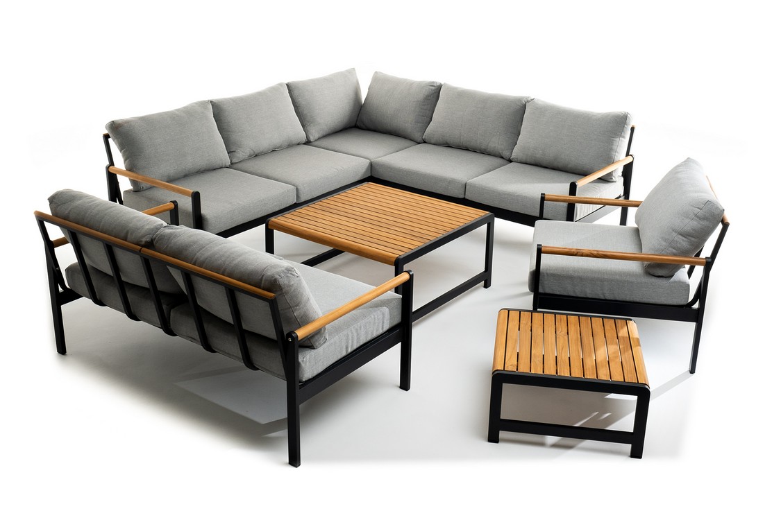 Лаунж зона из алюминия MAYA XL темный графит Joygarden фото 2