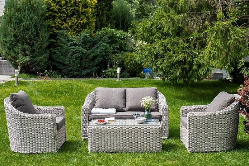 Кресло Кон Панна 4SIS из искусственного ротанга, цвет бежевый фото 6