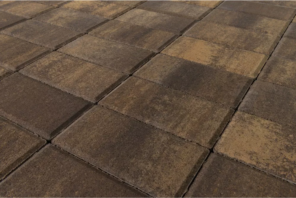 Брусчатка Braer Прямоугольник (кирпич) ColorMix 200х100х40 мм Каштан фото 3
