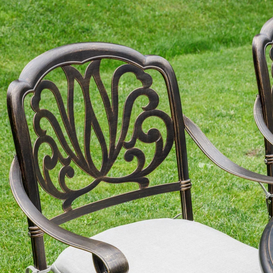 Обеденное кресло Wilhelm Royal Family из литого алюминия фото 6